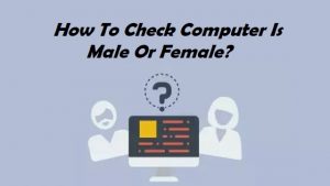 Check Computer Is Male Or Female